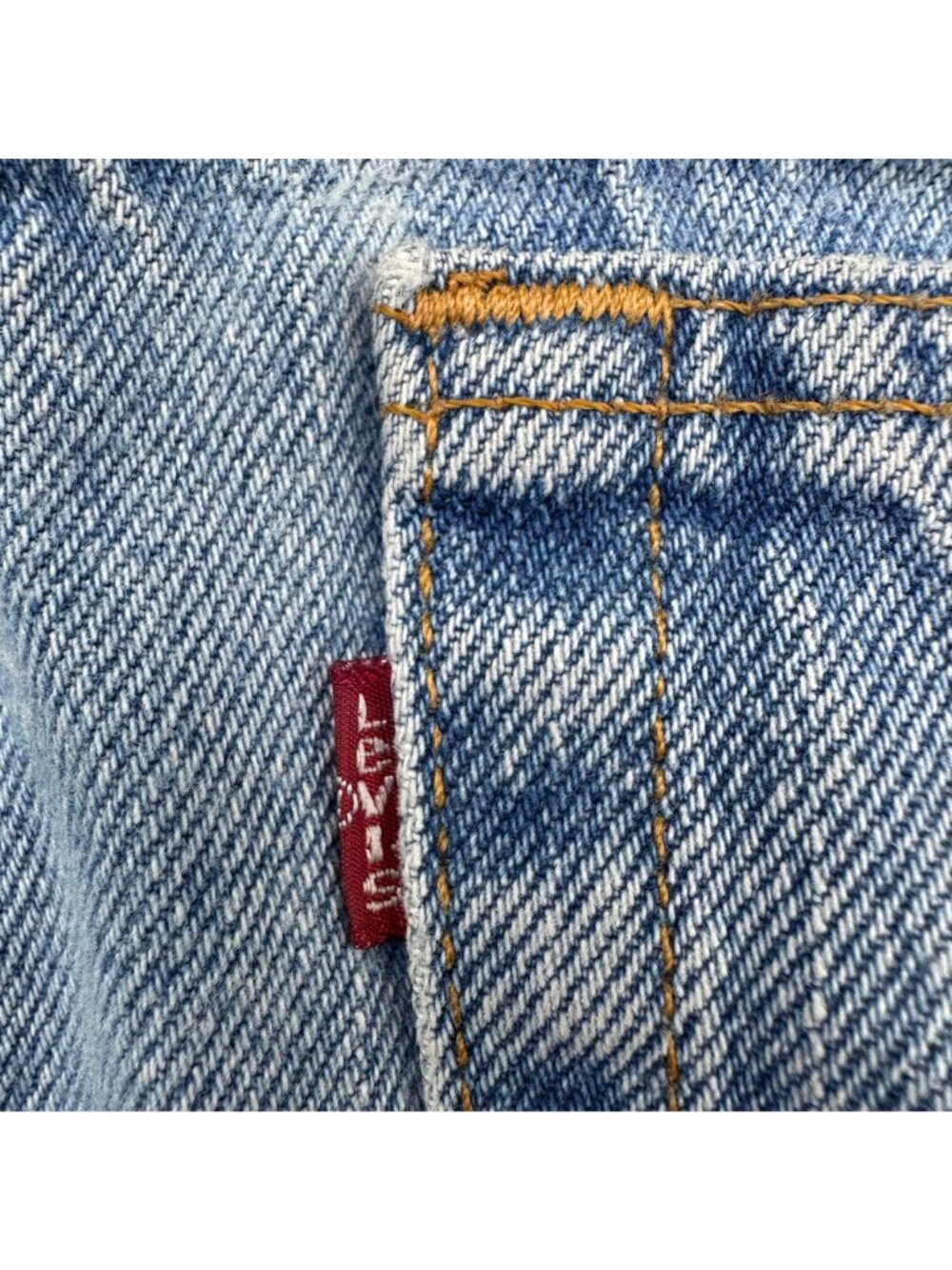 Vintage Levis 512 Slim Fit Tapered Leg Jeans Size 12 USA Light Denim Mom Style - Picture 7 of 11
